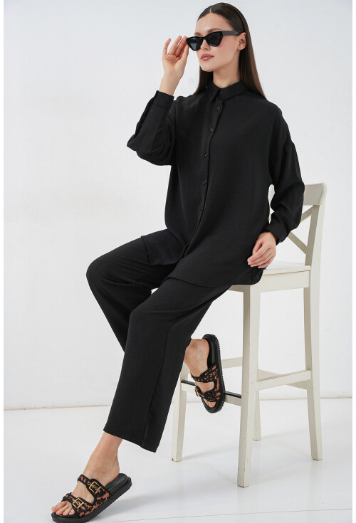 Kadın Gömlek Pantolon İkili Takım 30063