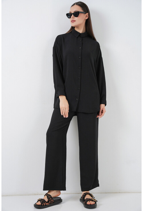 Kadın Gömlek Pantolon İkili Takım 30063