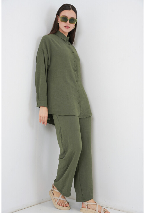 Kadın Gömlek Pantolon İkili Takım 30063