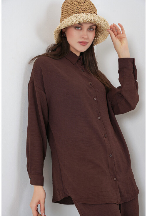 Kadın Gömlek Pantolon İkili Takım 30063