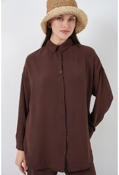 Kadın Gömlek Pantolon İkili Takım 30063