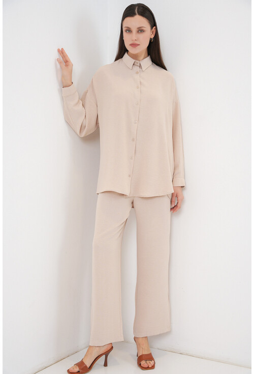 Kadın Gömlek Pantolon İkili Takım 30063
