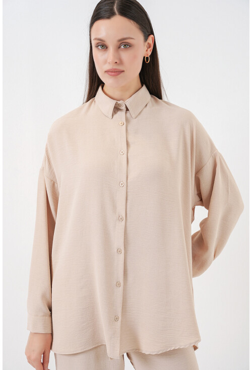 Kadın Gömlek Pantolon İkili Takım 30063