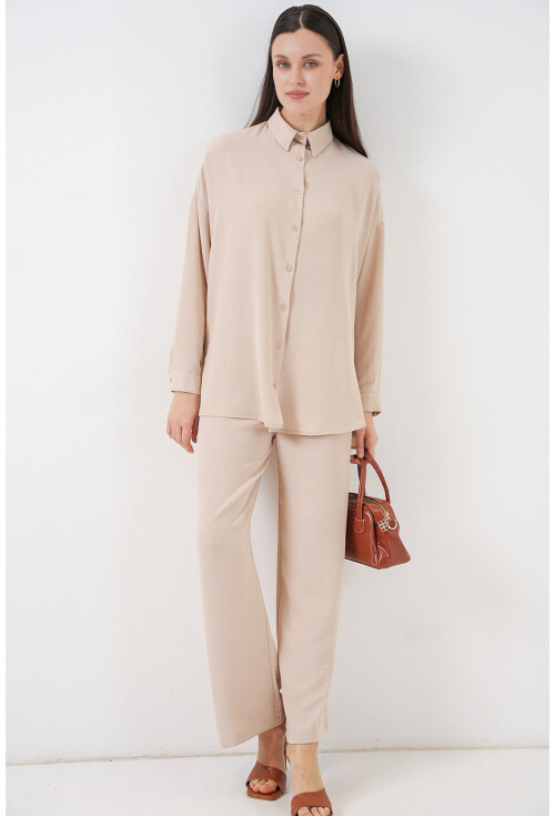Kadın Gömlek Pantolon İkili Takım 30063