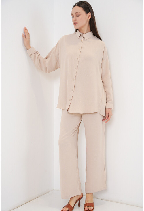 Kadın Gömlek Pantolon İkili Takım 30063