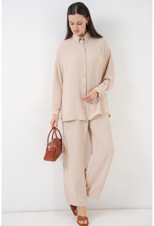 Kadın Gömlek Pantolon İkili Takım 30063