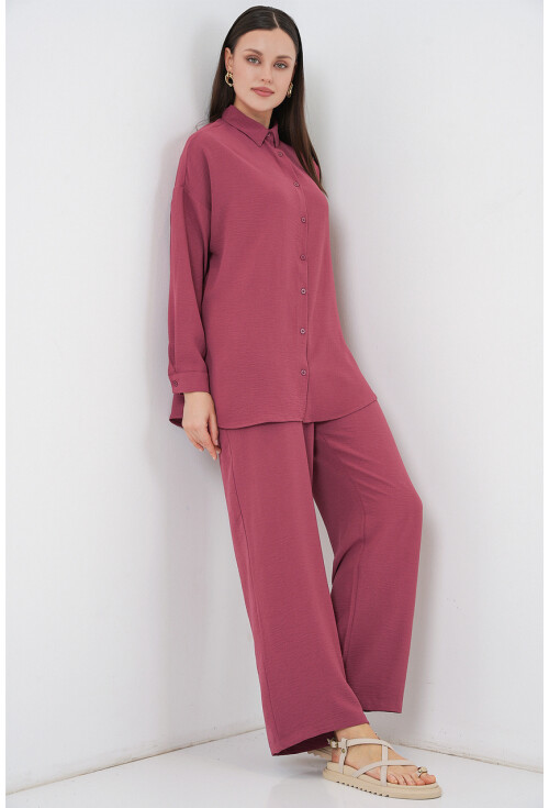 Kadın Gömlek Pantolon İkili Takım 30063