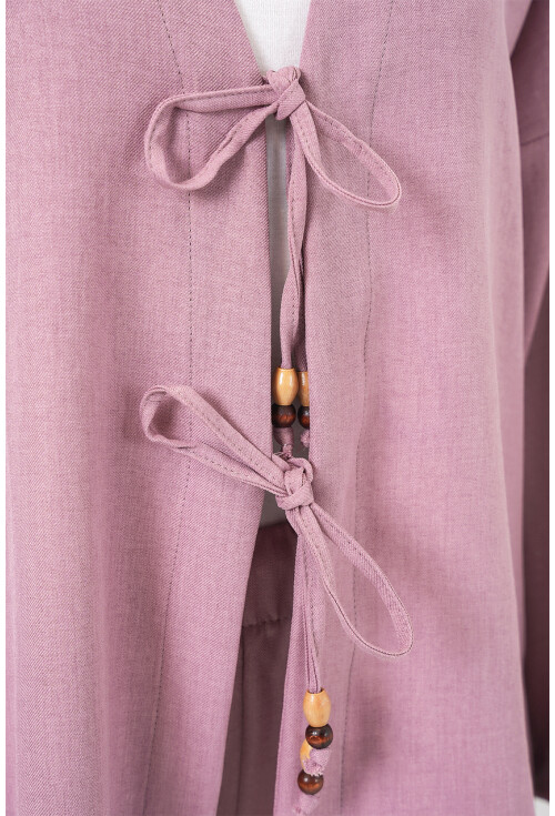 Kadın Keten Kimono İkili Takım 6727