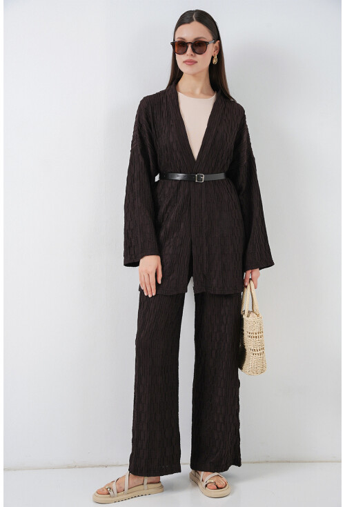 Kadın Kimono Pantolon İkili Takım 30078