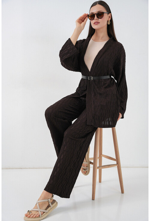 Kadın Kimono Pantolon İkili Takım 30078