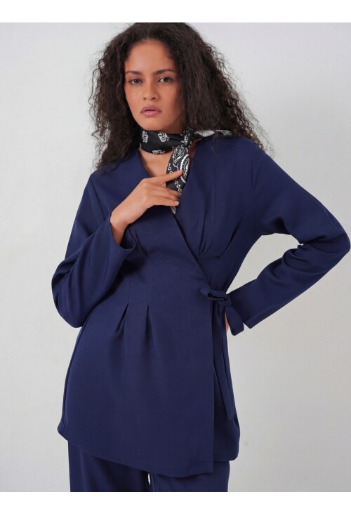 Kadın Kimono Pantolon Kumaş Takım 30054