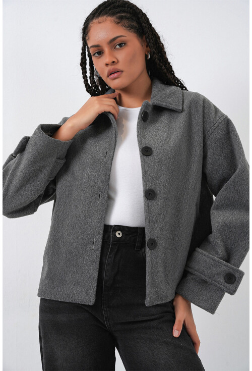 Kadın Kısa Kaşe Ceket 0724