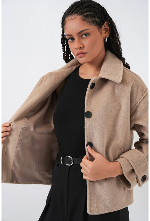 Kadın Kısa Kaşe Ceket 0724