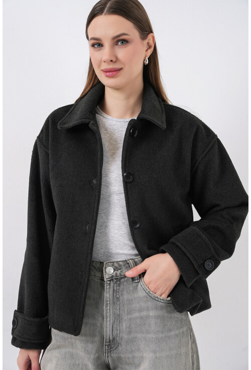 Kadın Kısa Kaşe Ceket 0724
