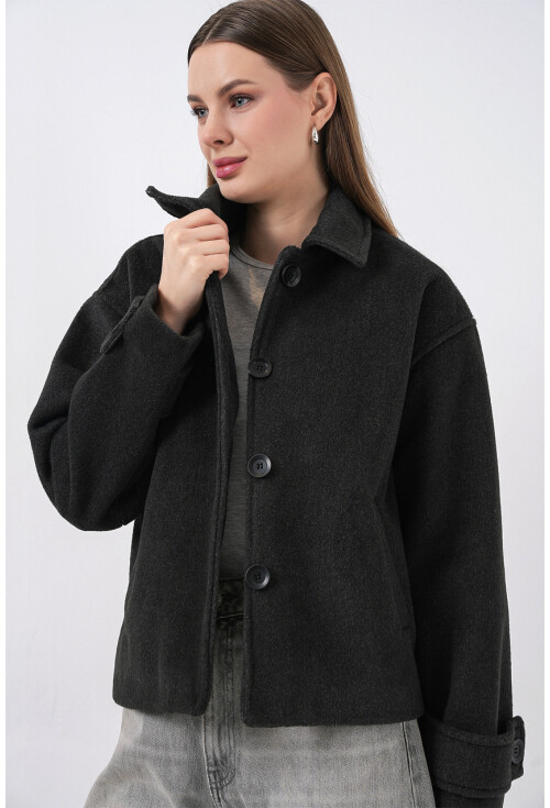 Kadın Kısa Kaşe Ceket 0724