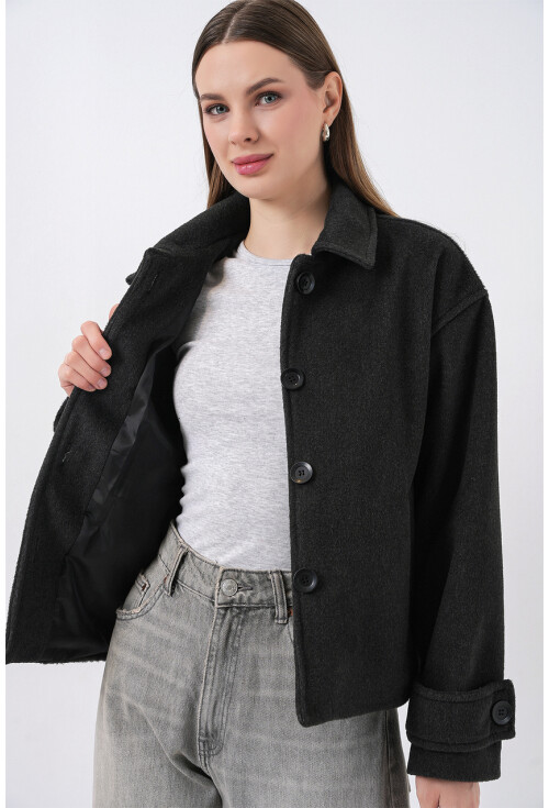 Kadın Kısa Kaşe Ceket 0724