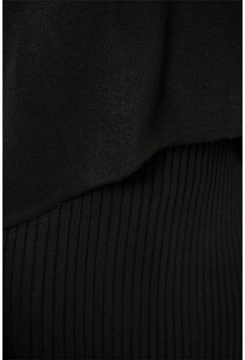 Kadın Kısa Kazaklı Triko Elbise 15958