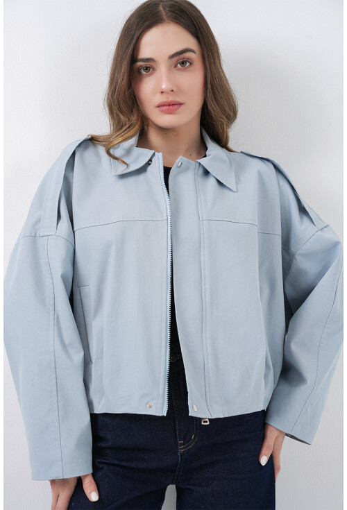 Kadın Kot Bomber Ceket 0737