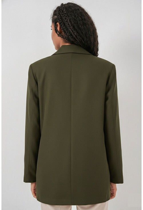 Kadın Kruvaze Yaka Blazer Ceket 0722