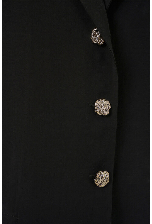 Kadın Kruvaze Yaka Oversize Ceket 0747