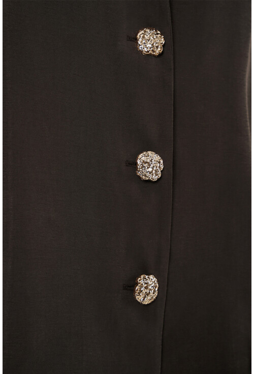 Kadın Kruvaze Yaka Oversize Ceket 0747