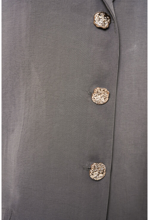 Kadın Kruvaze Yaka Oversize Ceket 0747