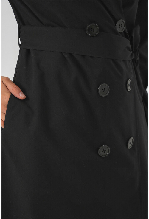 Kadın Kruvaze Yaka Trençkot 5978