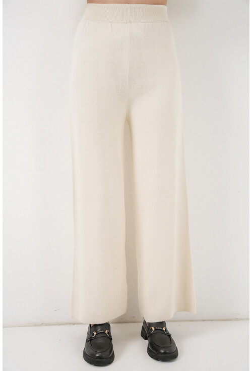 Kadın Nakışlı Triko Hırka Pantolon İkili Takım 15963