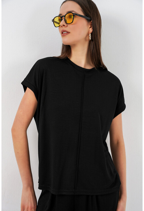 Kadın Örme Bluz Pantolon İkili Takım 30085