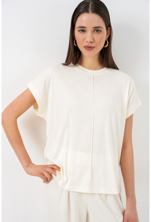 Kadın Örme Bluz Pantolon İkili Takım 30085