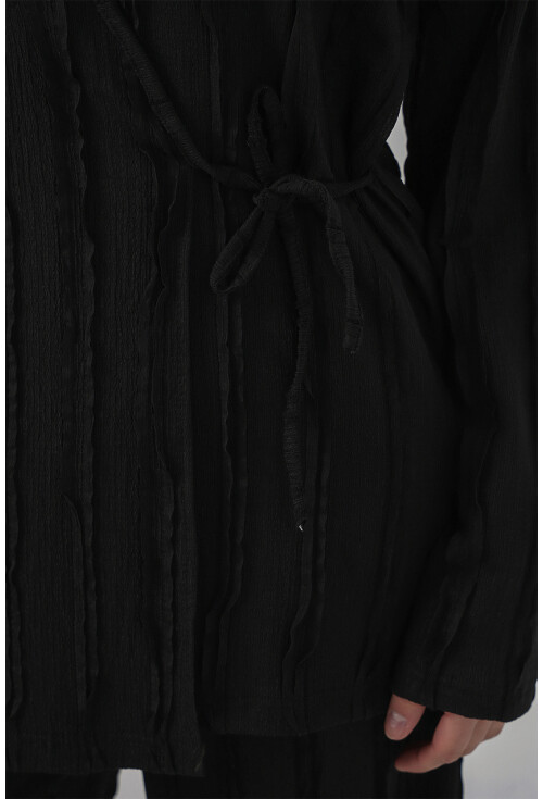 Kadın Örme Kimono Pantolon İkili Takım 30067