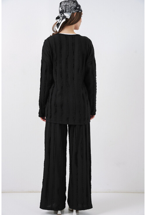 Kadın Örme Kimono Pantolon İkili Takım 30067