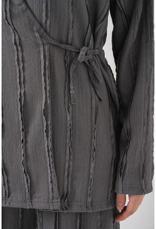 Kadın Örme Kimono Pantolon İkili Takım 30067