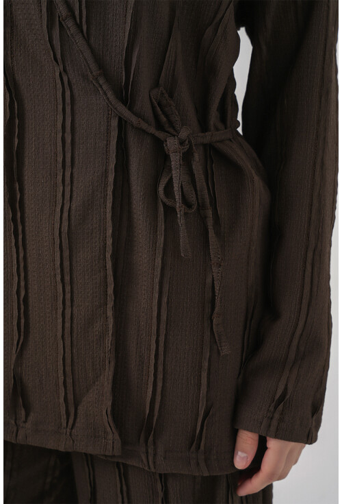 Kadın Örme Kimono Pantolon İkili Takım 30067