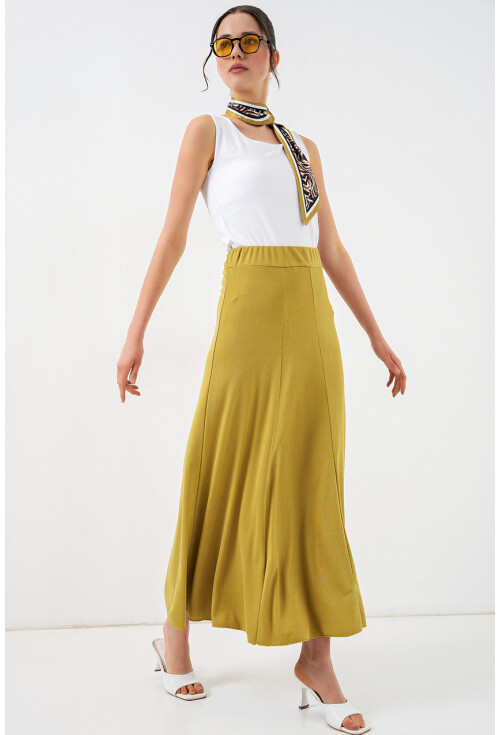 Kadın Örme Uzun Etek 8073