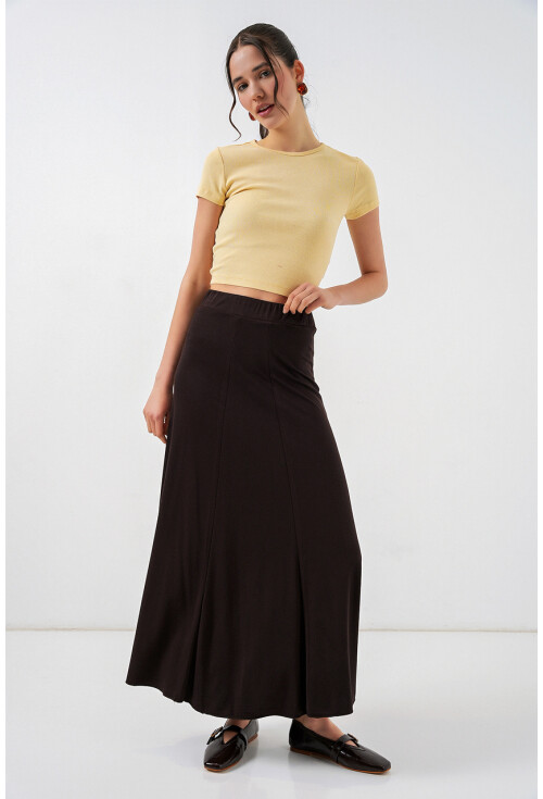 Kadın Örme Uzun Etek 8073