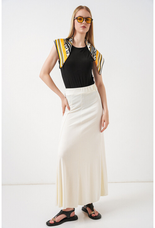 Kadın Örme Uzun Etek 8073
