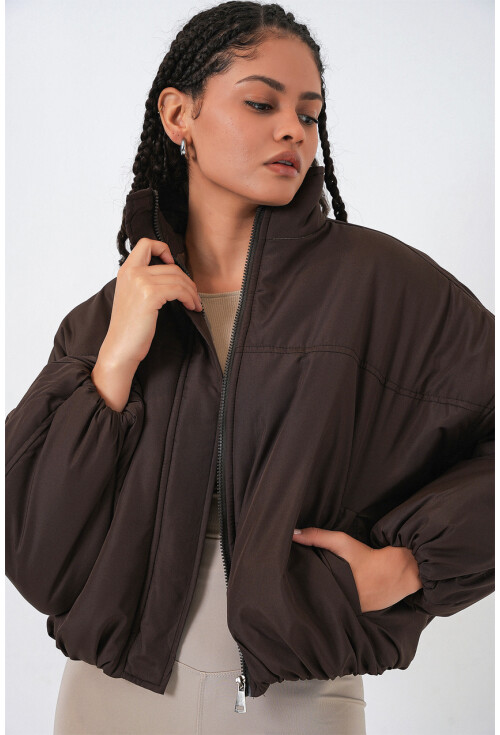 Kadın Oversize Bomber Şişme Mont 5124