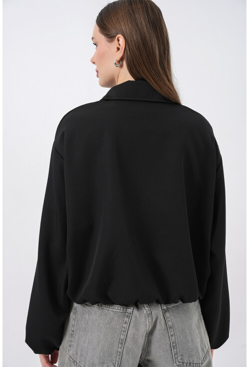 Kadın Oversize Fermuarlı Ceket 0735