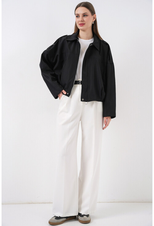 Kadın Oversize Kısa Ceket 0732