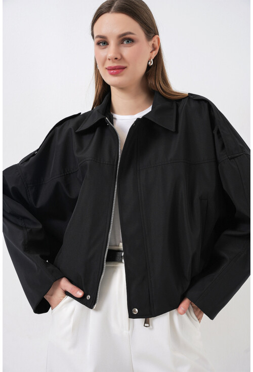 Kadın Oversize Kısa Ceket 0732