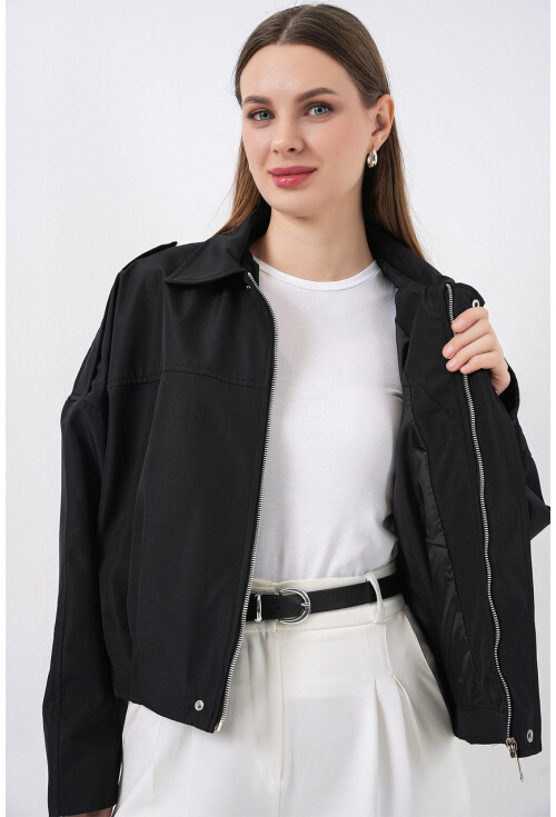 Kadın Oversize Kısa Ceket 0732