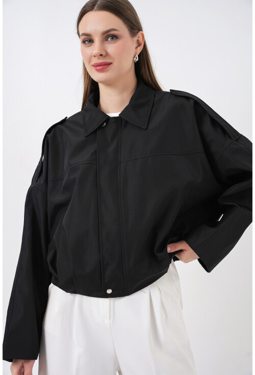 Kadın Oversize Kısa Ceket 0732