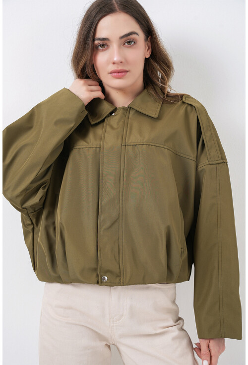 Kadın Oversize Kısa Ceket 0732