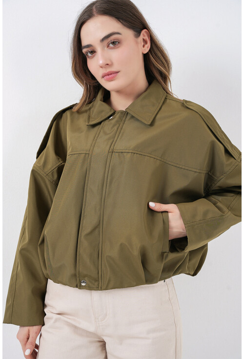 Kadın Oversize Kısa Ceket 0732
