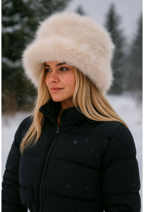 Kadın Peluş Kalpak Şapka 010194