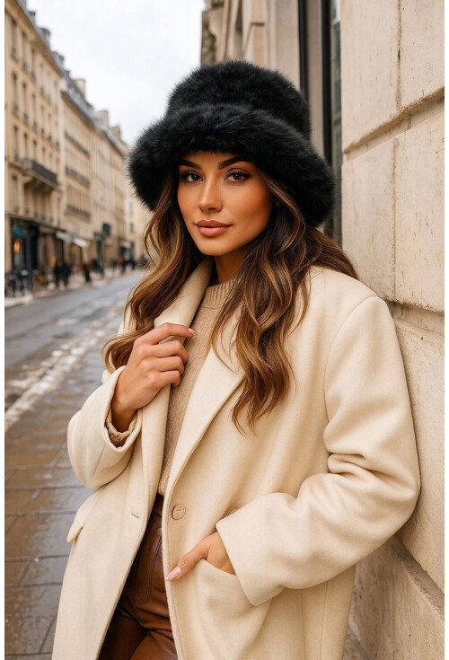 Kadın Peluş Kalpak Şapka 010194