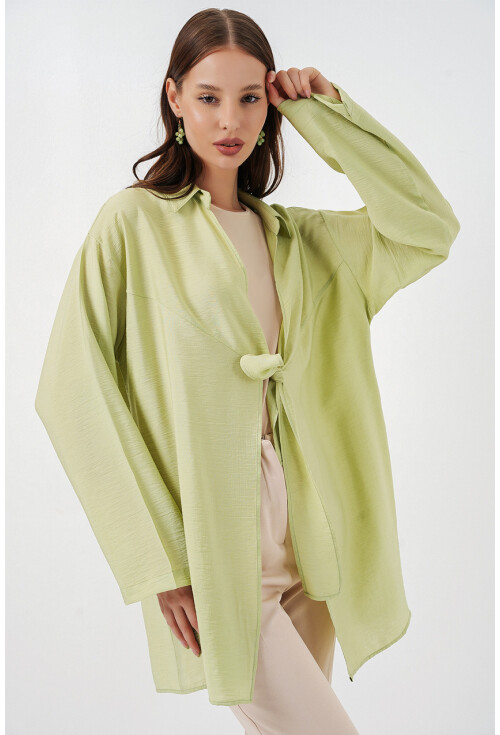 Kadın Salaş Bağcıklı Kimono 5981