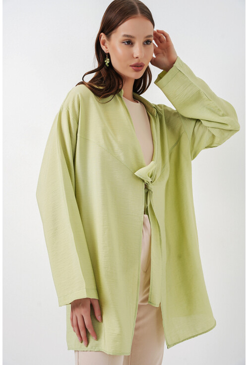 Kadın Salaş Bağcıklı Kimono 5981