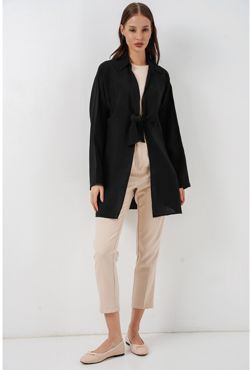 Kadın Salaş Bağcıklı Kimono 5981